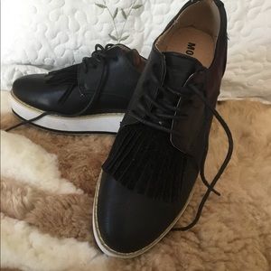 Black loafer inspired shoes. NWOT.